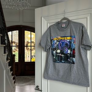 SUPREME "richest tee gray” Medium